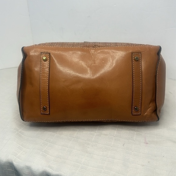 Arezzo vegetable tanned leather top Handel/shoulder strap bag - Picture 5 of 9